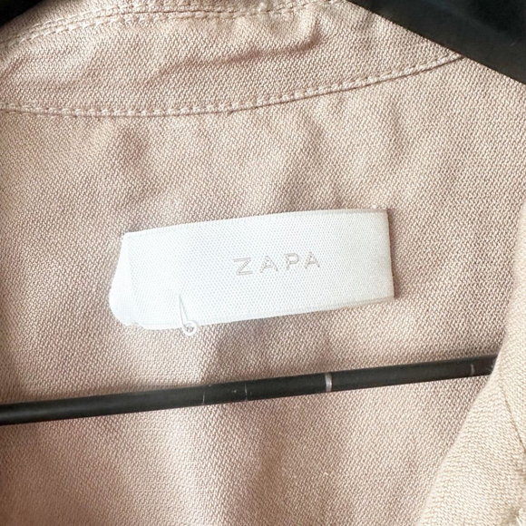 Zara Tan Linen Blend Utility Jacket Women's - Picture 5 of 9